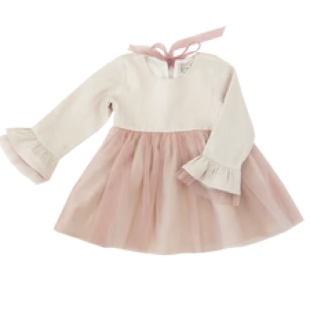 Beautiful linen and tulle dress
